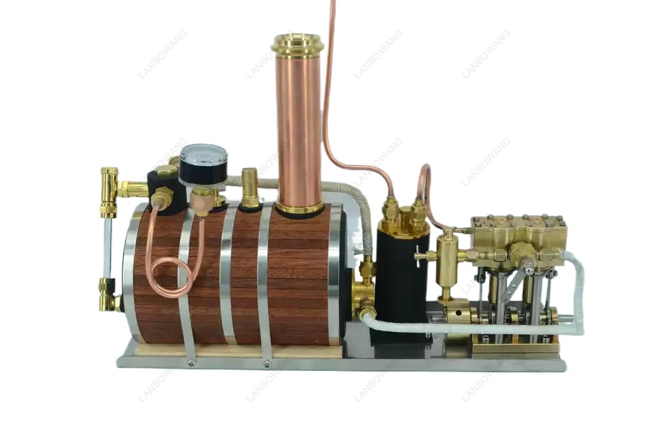 Model Kit Engine - Zestaw do modelowania retro: dwucylindrowy, tłokowy