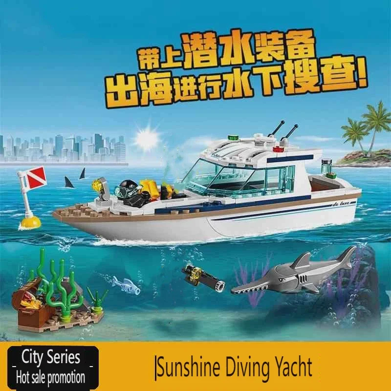 Model Kit Yacht - Seria Miejska 60221 Jacht do Nurkowania