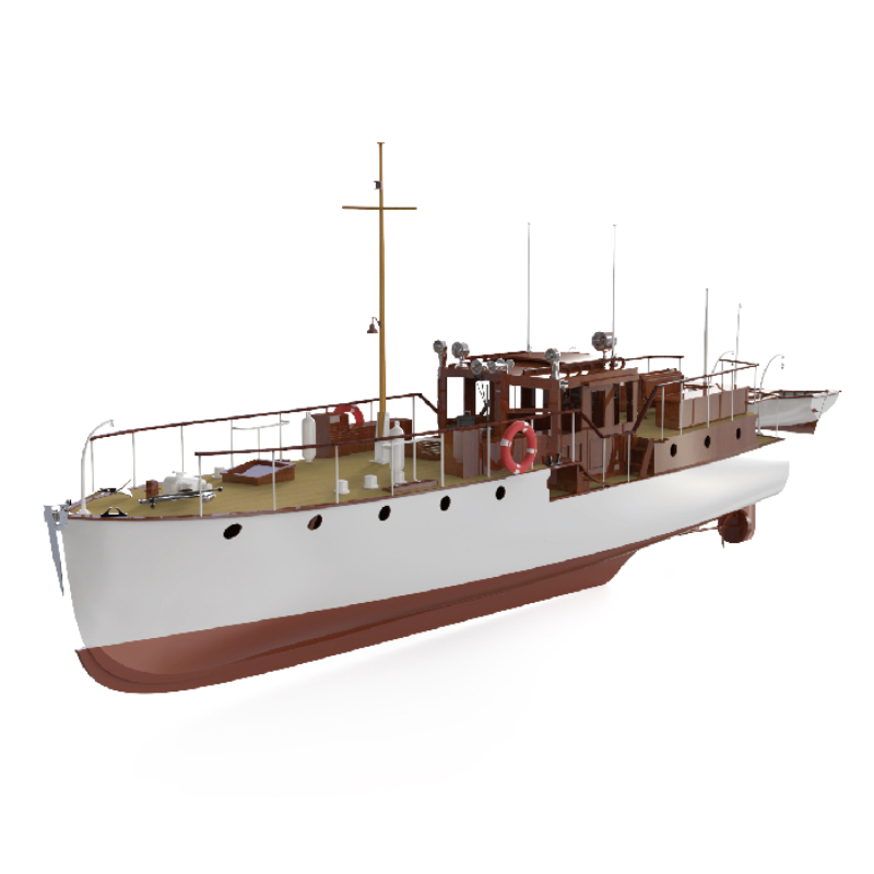 Łódź zdalnie sterowana 880mm 1 – Model Kit Yacht recenzja i cena