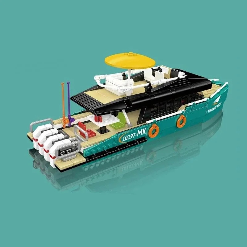 Turkusowe luksusowe jachty – z – Model Kit Yacht recenzja i cena